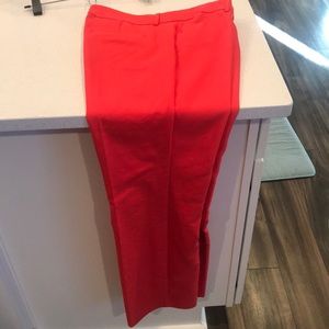 Express red editor dress pants